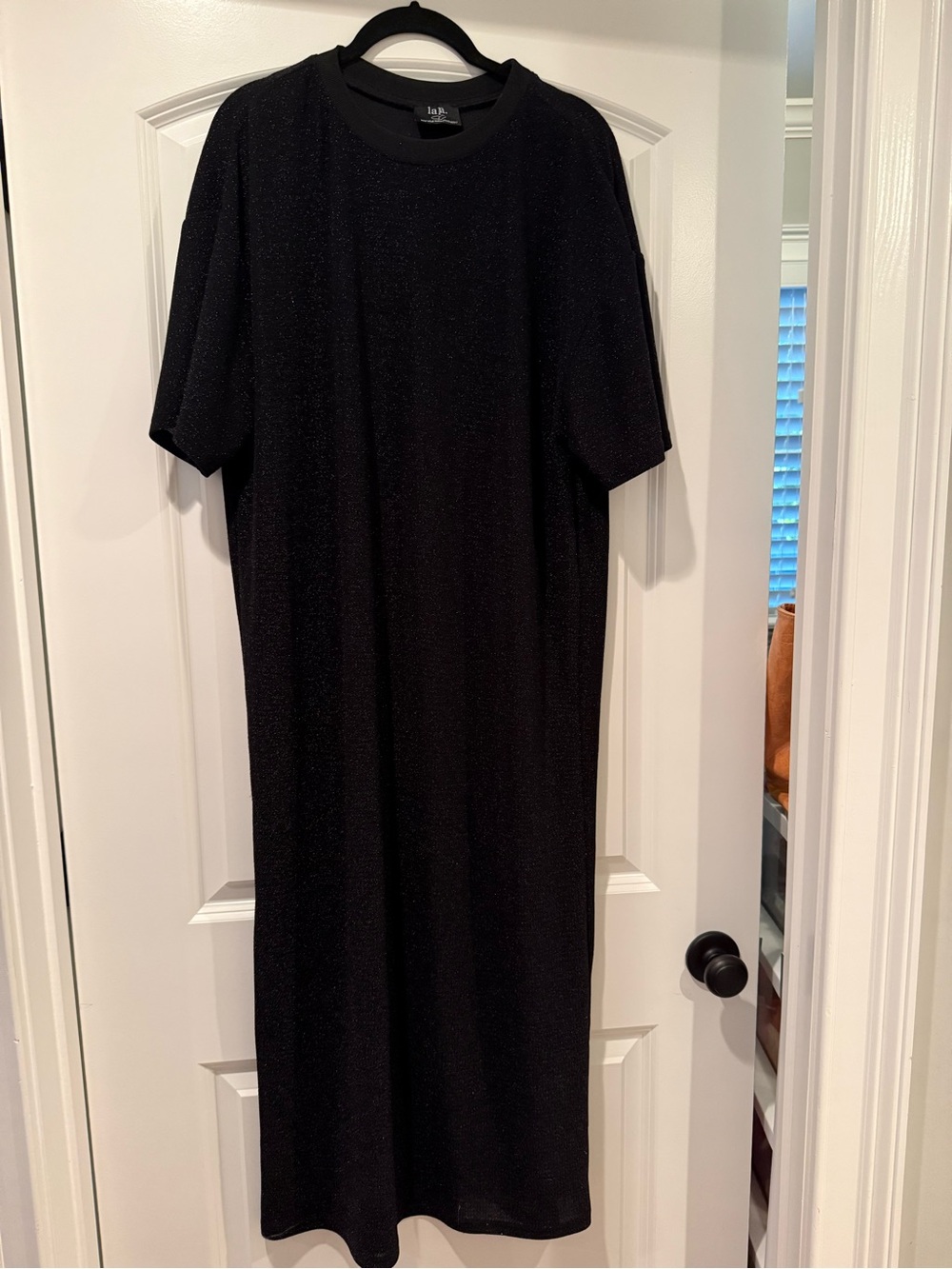 Dressed in Lala short sleeve sparkle knit dress small